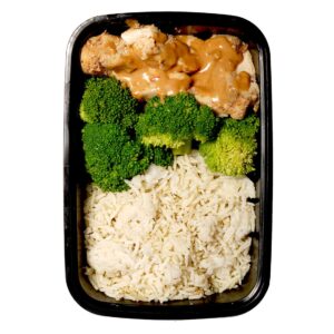 Chicken Satay, Rice & Broccoli