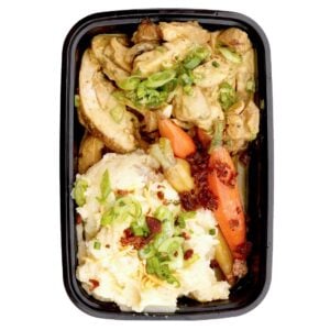 Mediterranean Grilled Chicken Harissa with Mashed & Carrots