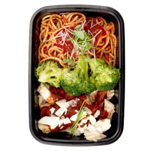 Chicken Cacciatore with Spaghetti & Broccoli