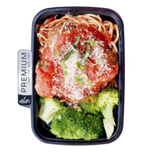 Spaghetti & Meatballs with Broccoli