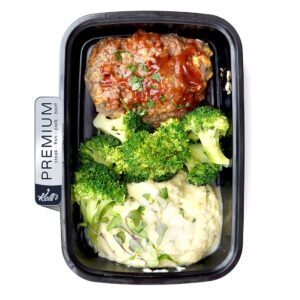 Homestyle Bbq Meatloaf, Garlic Butter Mashed Potatoes, Steamed Broccoli